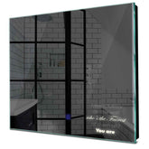 Specchio LED Quadrato | Pulsante touch | Luce bianca neutra - Reyze Serie Motivated Modello 4